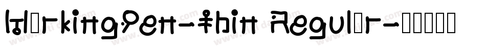 MarkingPen-Thin Regular字体转换